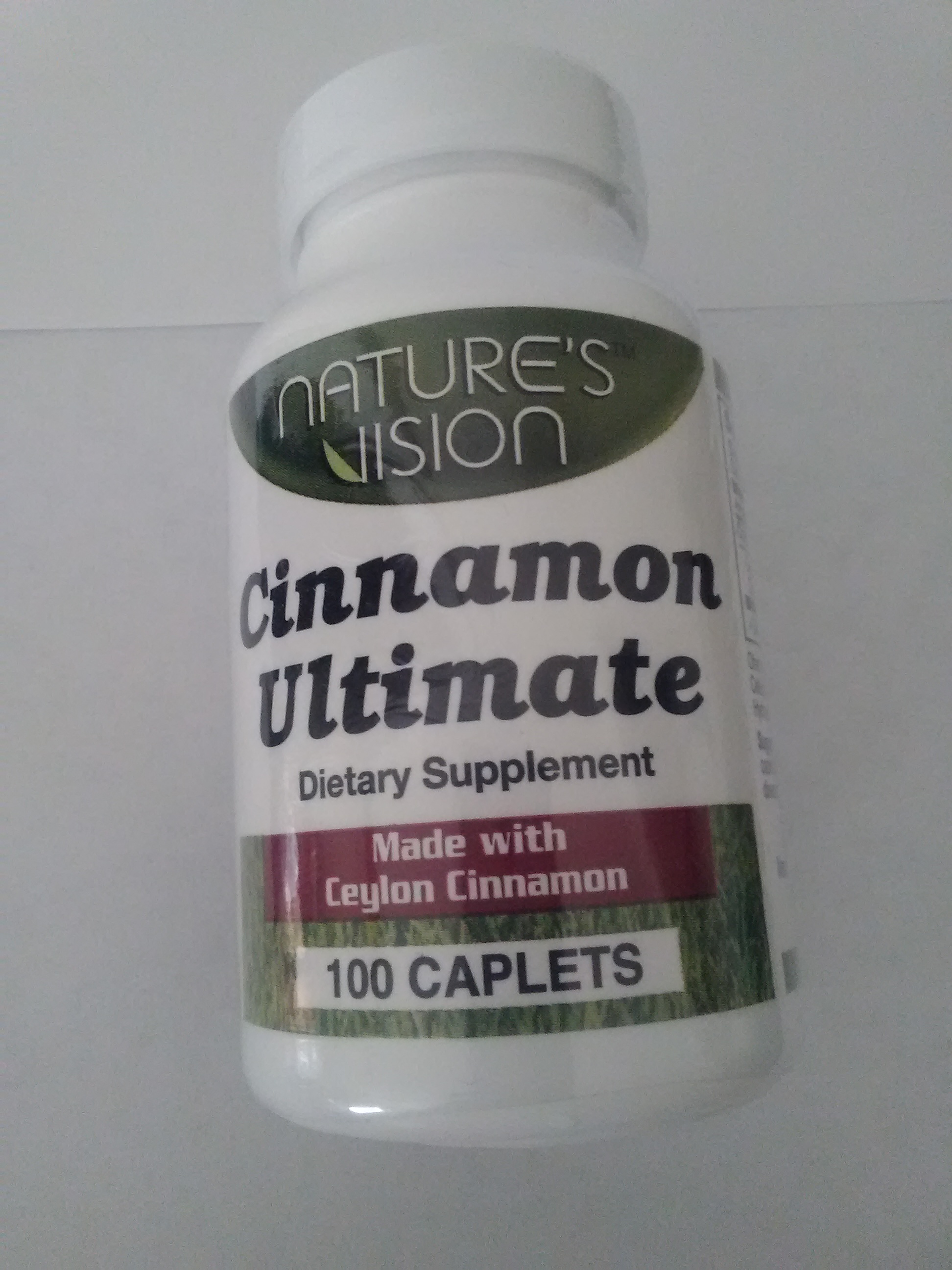 Nature's Vision Cinnamon Ultimate 500mg 100 Caplets