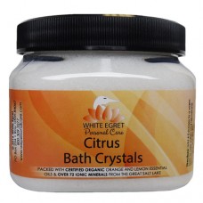 White Egret Bath Crystals Citrus 16oz