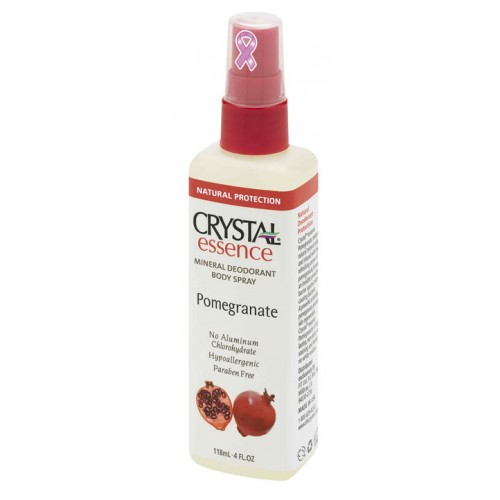 Crystal Essence Deodorant Body Spray Pomegranate 4oz