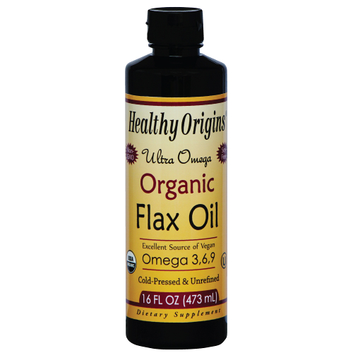 Healthy Origins Flax Oil Ultra Omega Organic 16oz