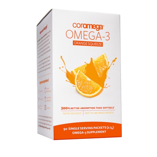 Coromega Omega-3 Squeeze Orange 90ct