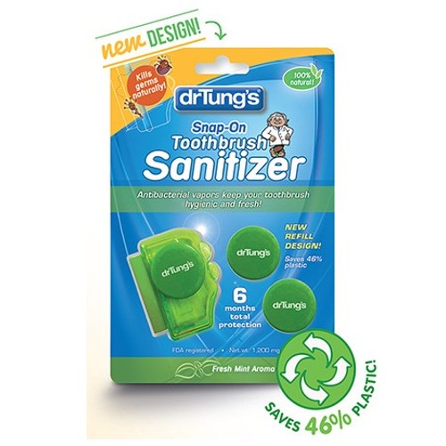 Dr. Tung's Products Toothbrush Sanitizer Adult 2pk