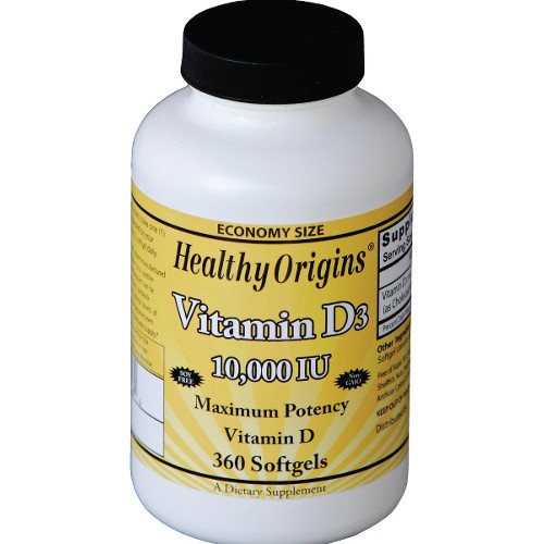 Healthy Origins Vitamin D3 10,000iu Olive Oil 360sg