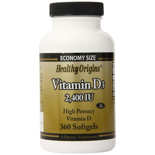 Healthy Origins Vitamin D3 2,400iu Olive Oil 360sg