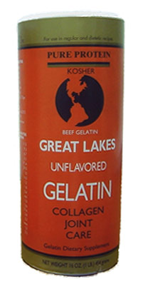 Great Lakes Gelatin Beef Kosher (Orange) 1lb