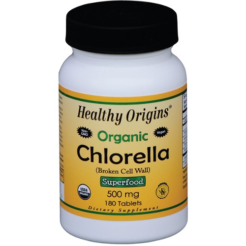 Healthy Origins Chlorella 500mg Organic 180tb