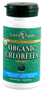 Green Foods Chlorella 200mg Organic 300tb