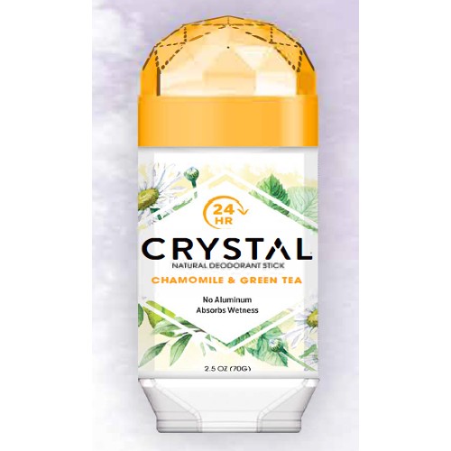Crystal Deodorant Solid Stick Chamomile & Green Tea 2.5oz