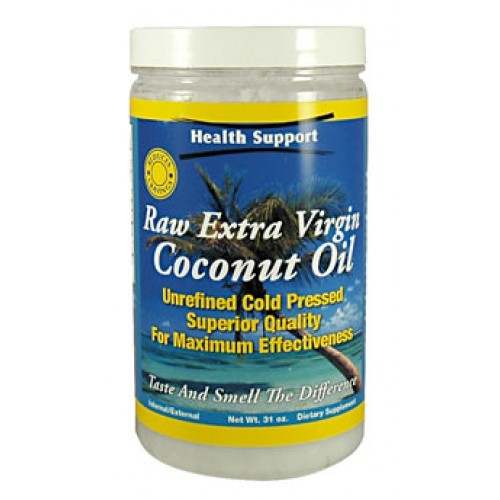 Health Support Raw Extra Virgin Coconut Oil 30oz