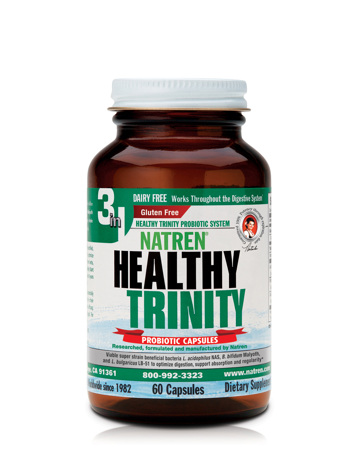 Natren Healthy Trinity Dairy Free 60 Caps