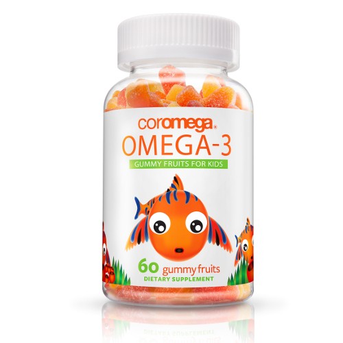 Coromega Kids Omega-3 Gummy Fruits 60ct