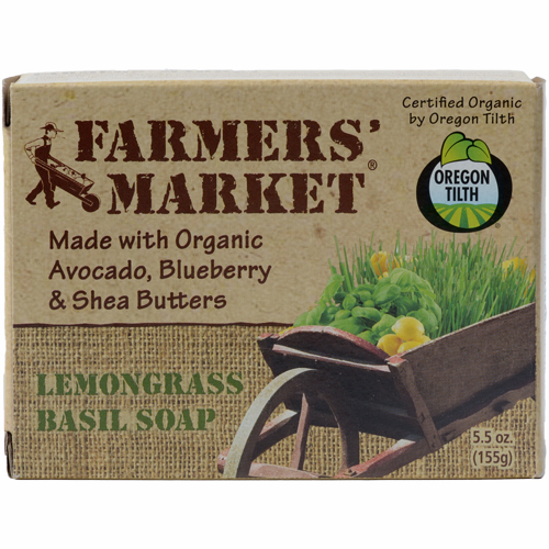 Farmers Market Bar Soap Lemongrass Basil 5.5oz