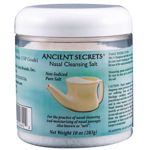 Ancient Secrets Nasal Cleansing Salt Jar 10 Oz