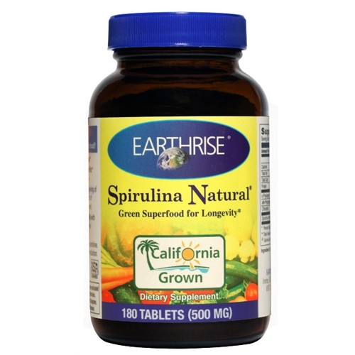 Earthrise Spirulina Natural® 500mg 180 Tabs