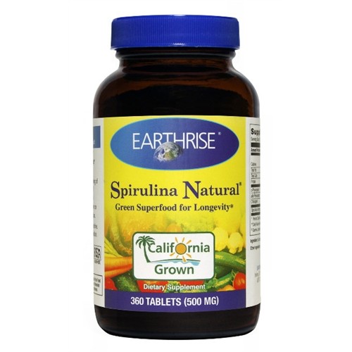 Earthrise Spirulina Natural® 500mg 360 Tabs