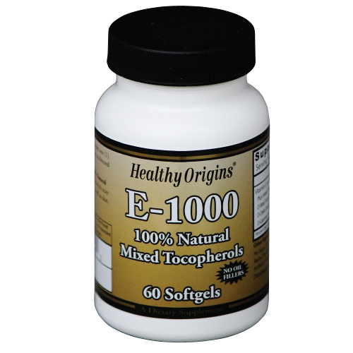 Healthy Origins Vitamin E 1000iu Mixed Tocopherols 60sg