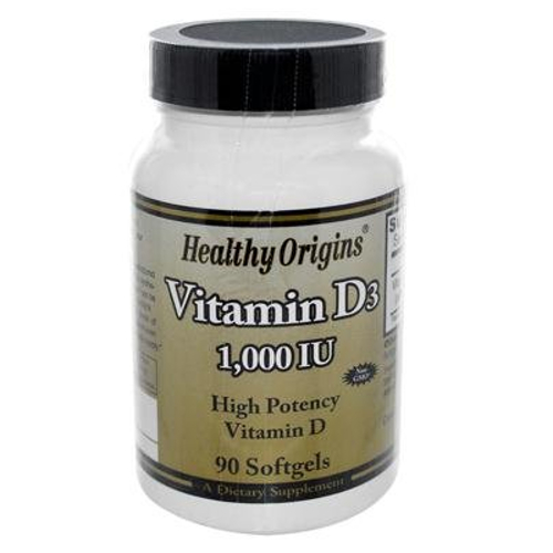 Healthy Origins Vitamin D3 1,000iu Olive Oil 90sg