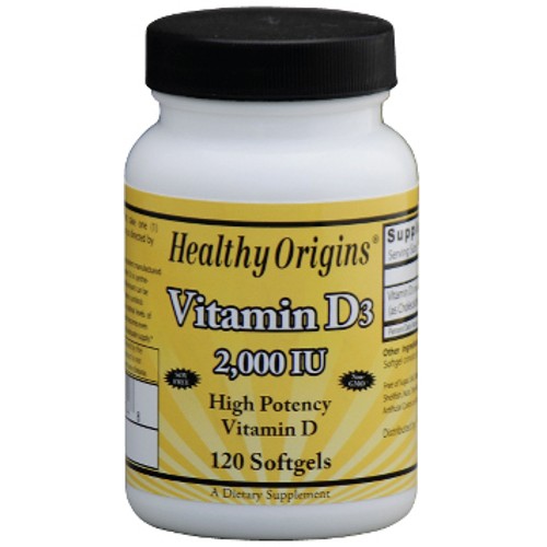 Healthy Origins Vitamin D3 2000iu Olive Oil 120sg