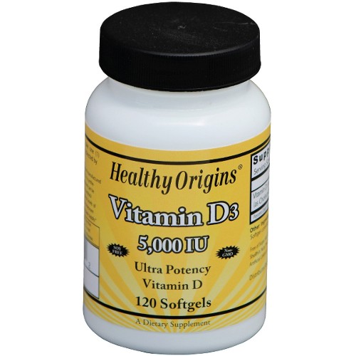 Healthy Origins Vitamin D3 5,000iu Olive Oil 120sg
