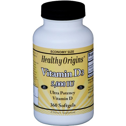 Healthy Origins Vitamin D3 5,000iu Olive Oil 360sg