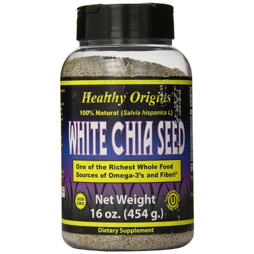 Healthy Origins White Chia Seeds 16oz
