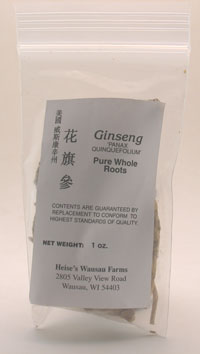 Wisconsin Ginseng Pure Whole Roots 1 oz